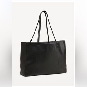 Faux Leather Tote Bag